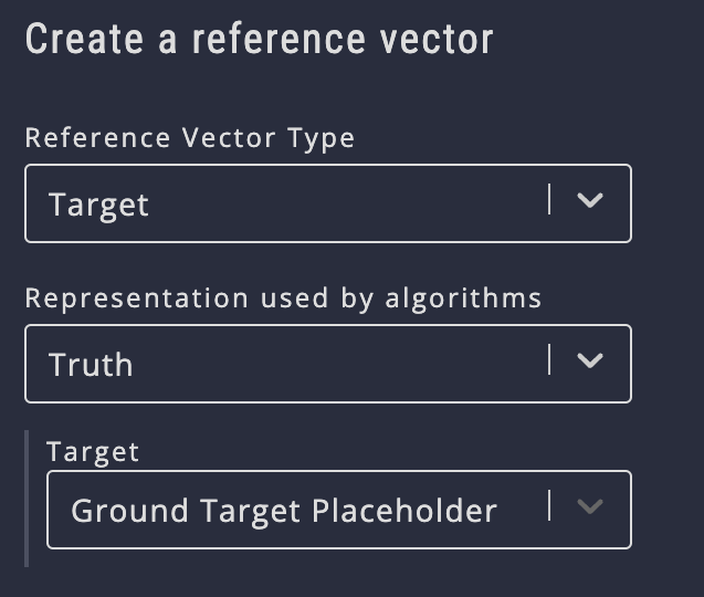 3. Add a reference vector